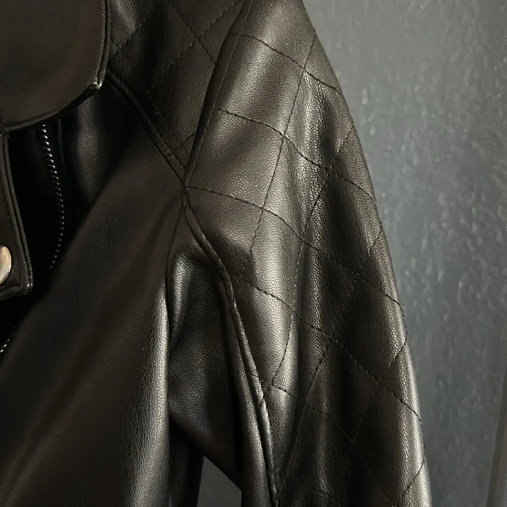 Faux Leather Bomber  jacket by Art Class - Picture 2 of 3